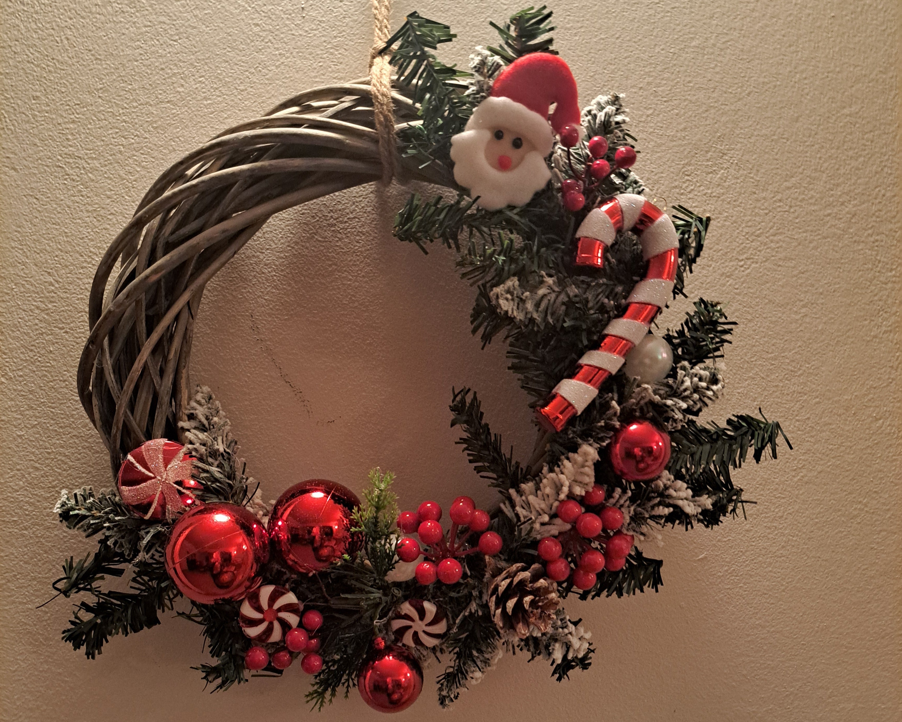 Santa Wreath