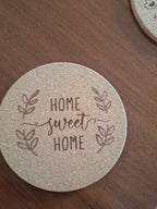 Coffee Table Cork Coasters - Set of 3