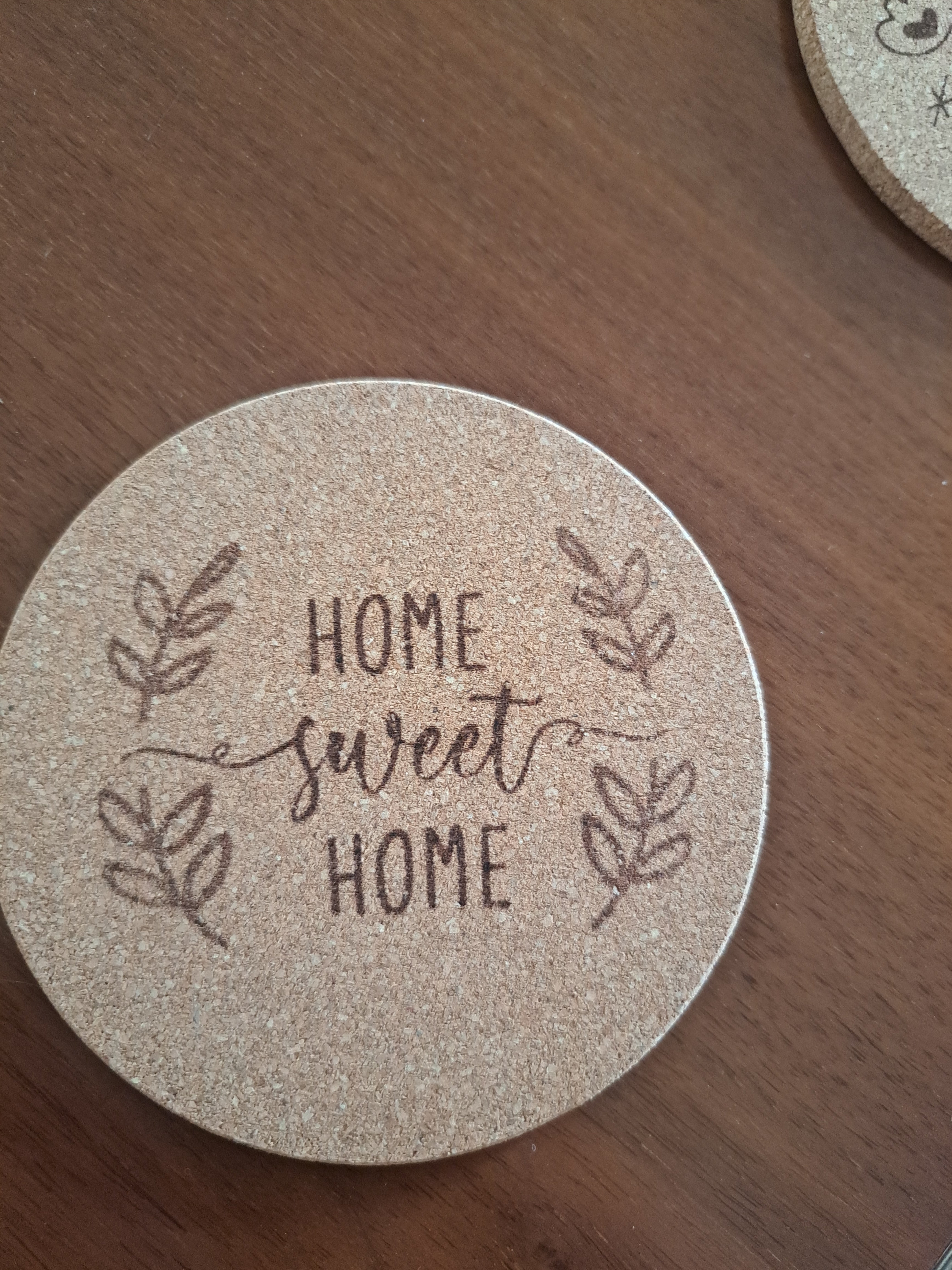 Coffee Table Cork Coasters - Set of 3