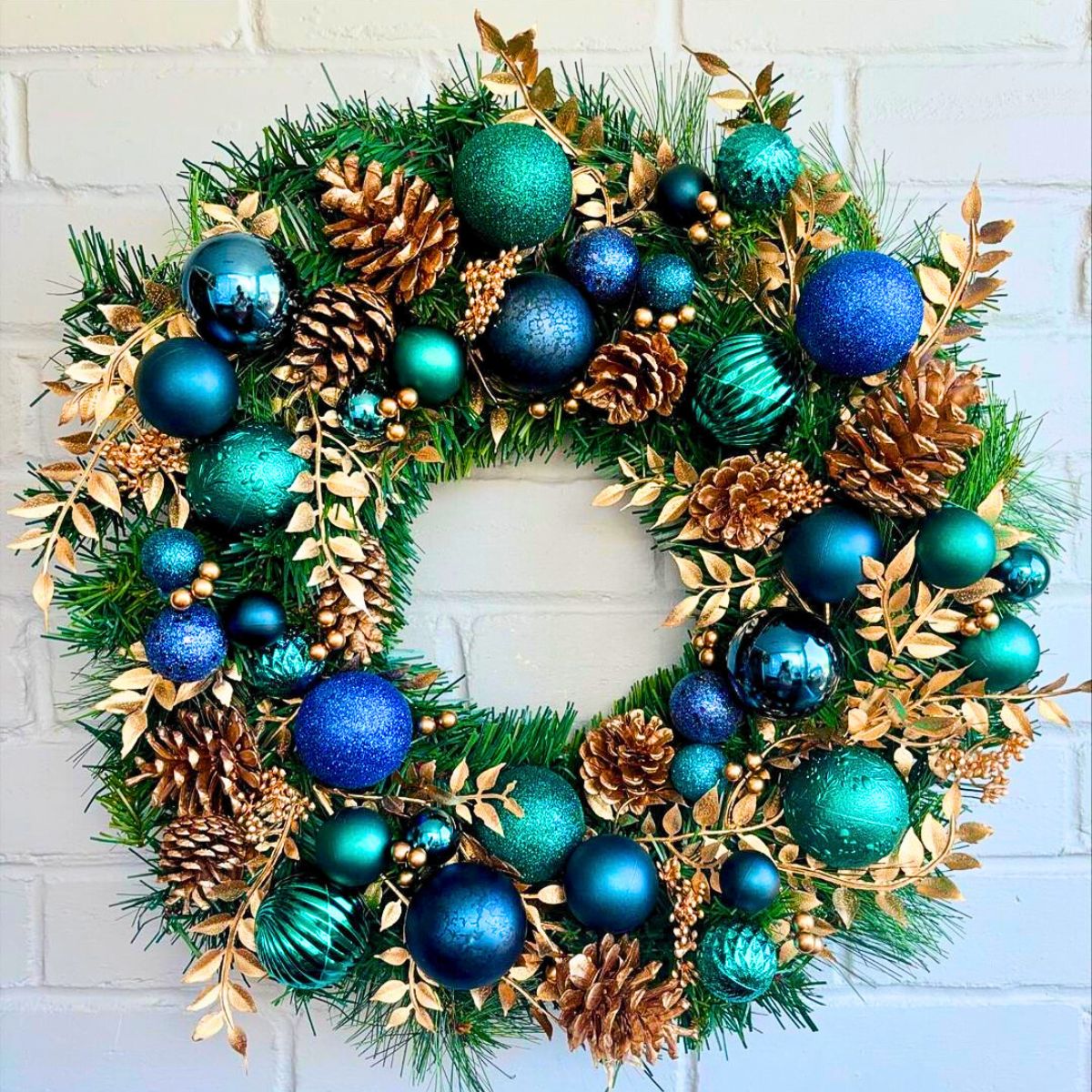 Blue Garden Wreath