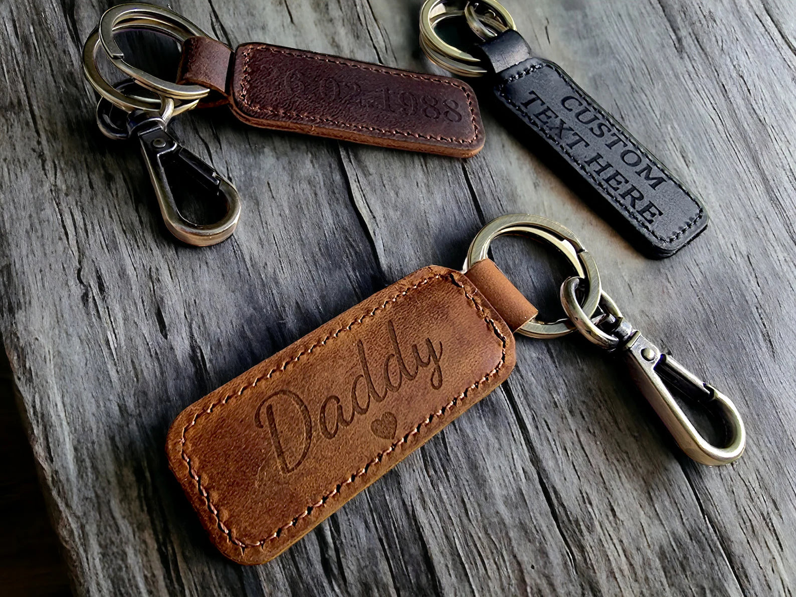 Custom Leather Keyrings